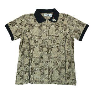 CORAL BAY GOLF POLO SHIRT WOMEN'S 1/4 Zip Medium Animal‎ Print